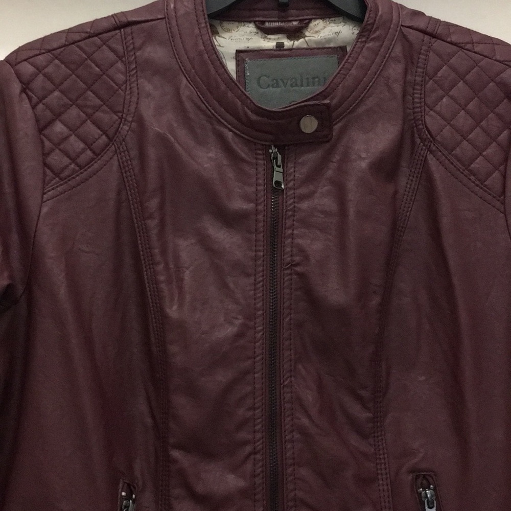 CAVALINI Vegan Leather Jacket